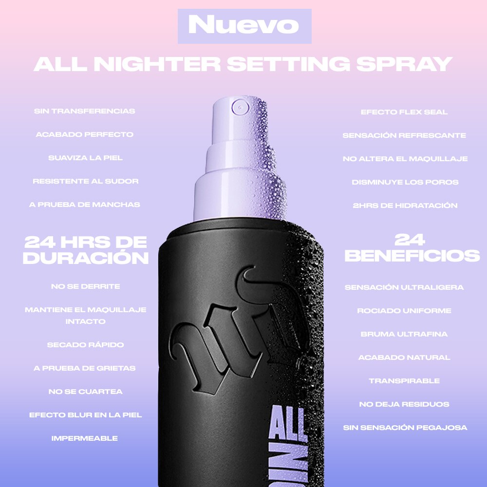 ALL NIGHTER SETTING SPRAY ORIGINAL (SPRAY FIJADOR HIDRATANTE CON ACABADO NATURAL)